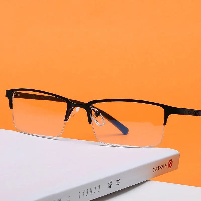 

Glasses For Man Half Rim Magnesium Aluminum alloy Frame Eyewears Business Style Optical Spectacles