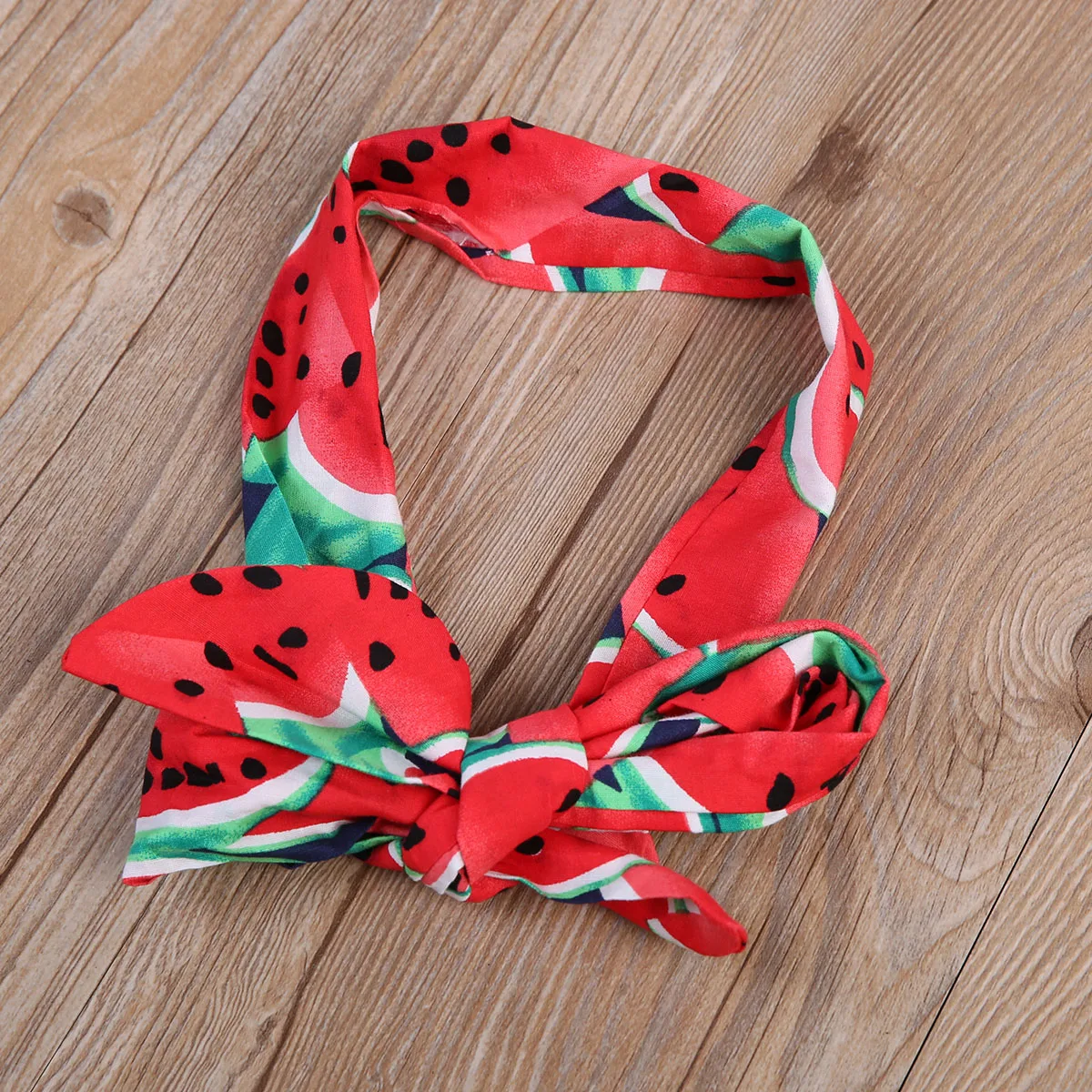 Боди для новорожденных девочек с принтом арбуза боди без рукавов + повязка на