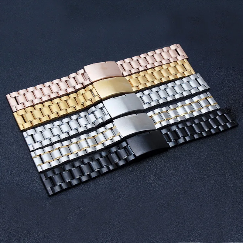 Ремешок из нержавеющей стали для наручных часов цельнометаллический браслет