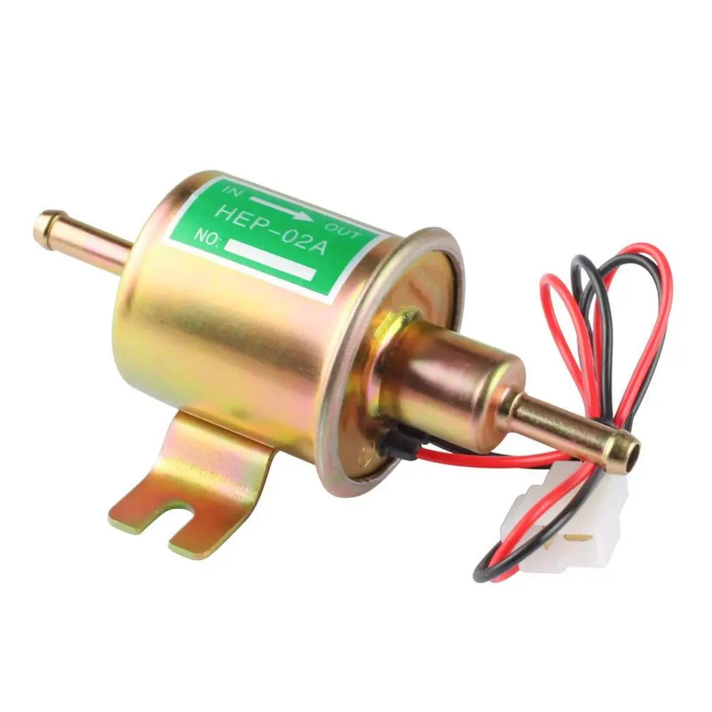 

High Quality Low Pressure Universal Diesel Petrol Gasoline Electric Fuel Pump HEP-02A 12V 24V For Car Motorcycle