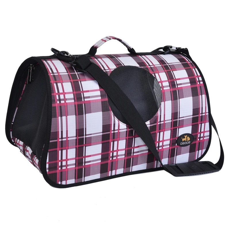

OSOCE Soft Sided Pet Carrier for Dogs & Cats Comfort Tote Bag Backpack, Travel Bag for Small Animals with Mesh Top and Sides