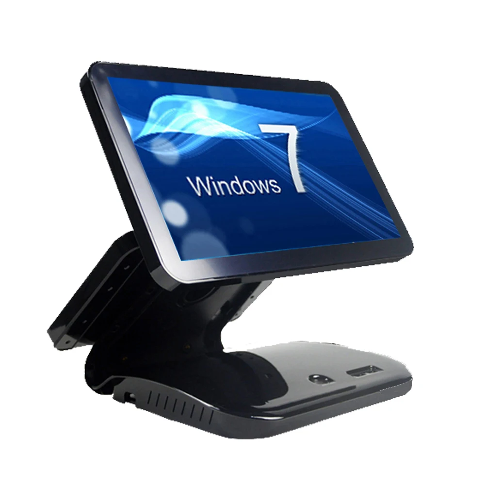 

Restaurant POS System 15.6 Inch Double Screen Monitor Cheap Cash Register All In One Pc