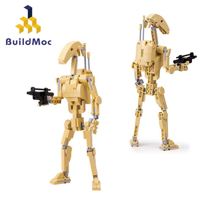 

Buildmoc Star Space Action Figures Trade Federation Robot Army Soldier Battle Droid Building Blocks Bricks Education Toys Gifts