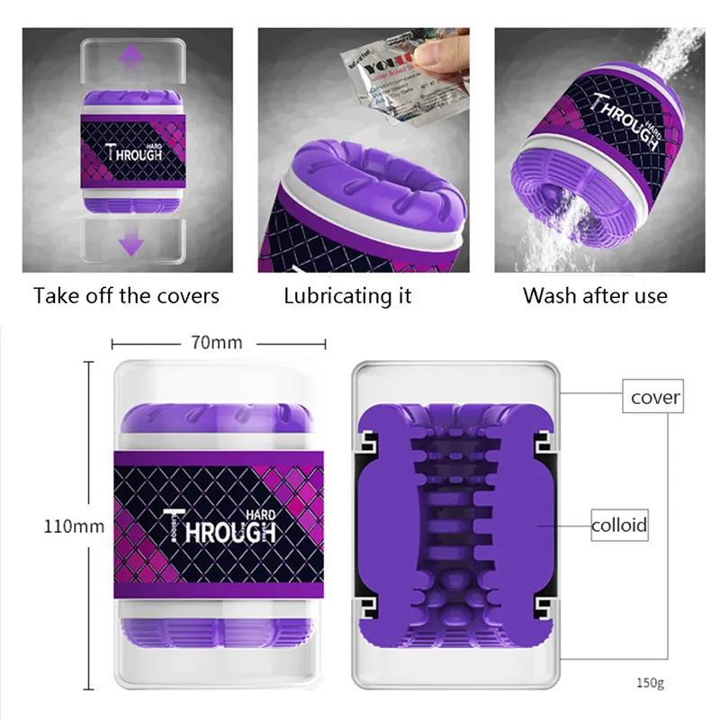 Новый мягкий двойной мужской мастурбатор искусственный Вагинальный Анальный