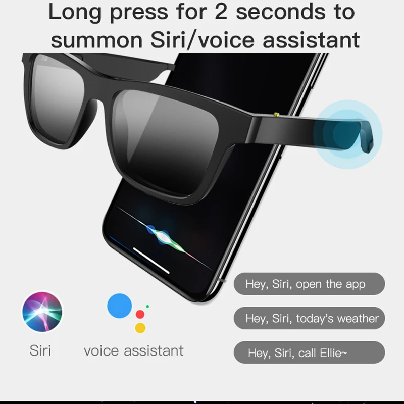 Солнцезащитные очки E10 Smart Audio BT5.0 Беспроводная музыкальная гарнитура УФ защитные