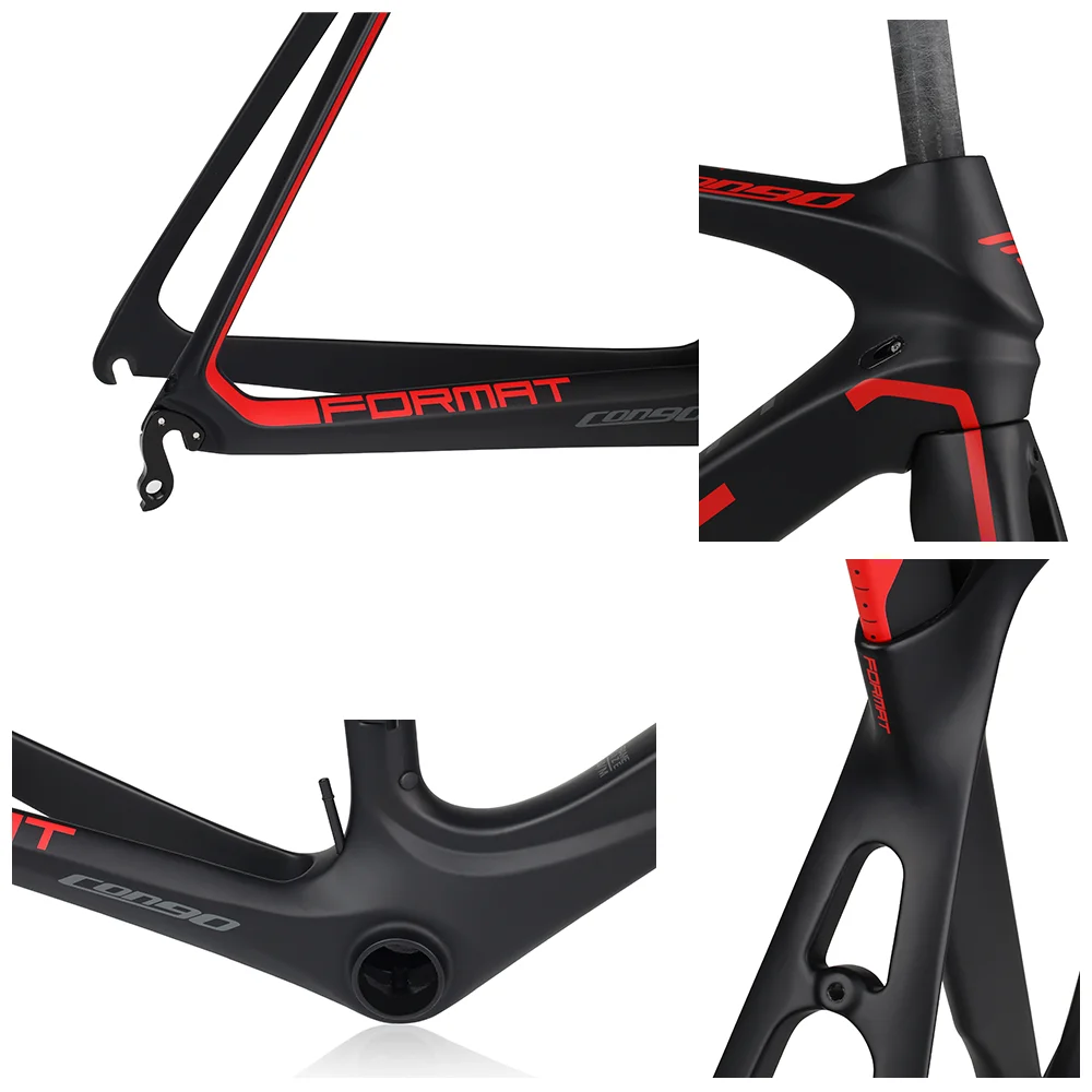 TANKE 700C carbon road bike frame bicycle frameset 130mm quick release C-clamp brake BB86 press in cycling parts fit 700*25C |
