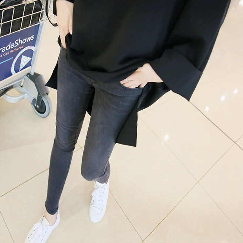 Женские джинсы для беременных Брюки осень 2019 эластичные брюки беременных|Штаны и