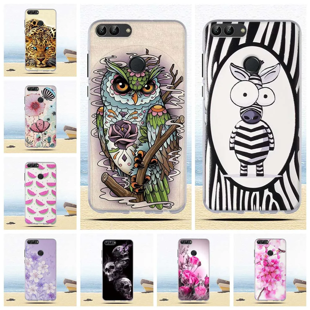 Чехол для Huawei P Smart Силиконовый ТПУ мягкий прозрачный чехол-накладка чехол