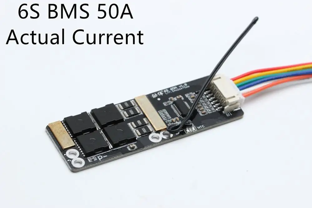 Плата BMS с NTC 6S 50A для литиевой батареи 3 7 в/плата 7S/BMS 6S|Аксессуары| |