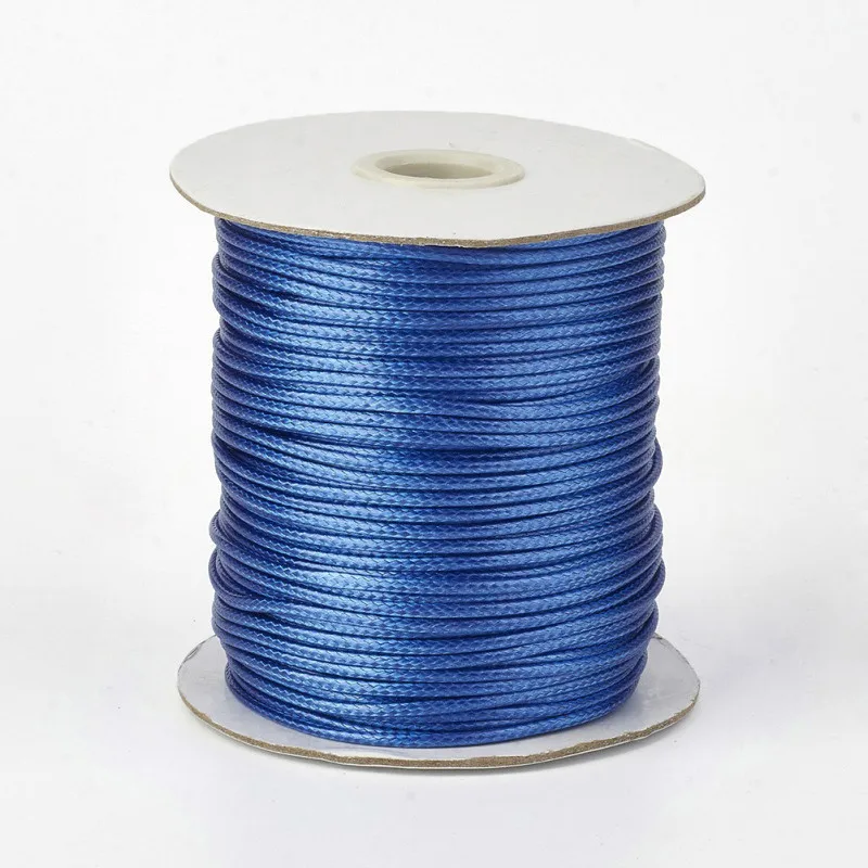 RoyalBlue 0,5/1/1,5/2/3 мм окружающую среду корейский вощеный ожерелье из полиэстера браслет шнур для бисероплетения, самодельные Украшения, Аксессуары для изготовления - Цвет: RoyalBlue
