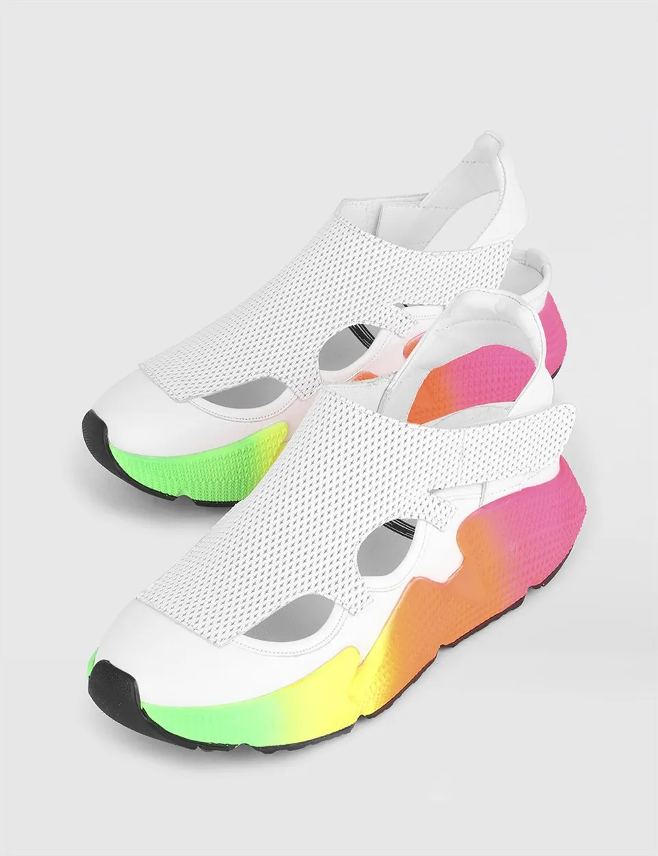 

ILVi-Genuine Leather Handmade Ural White Leather Women's Sneaker Women Shoes 2021 Spring/Summer