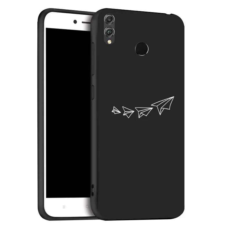 x082 Черный кремниевый Honor 8X Мягкий силиконовый чехол из термопластика чехол для huawei Honor Play 8A 9 10 Lite 3 Honor8X Honor8A Чехлы для крышки Fundas бампер - Цвет: x082