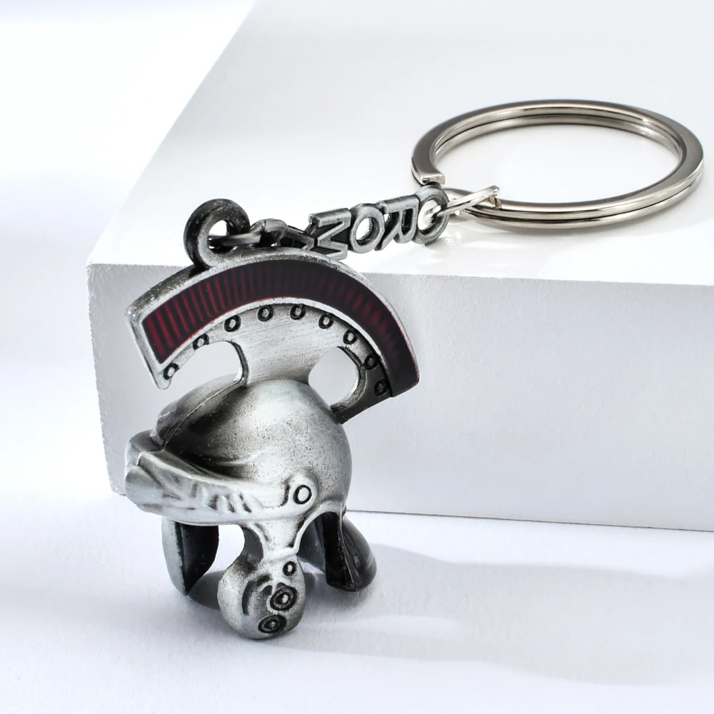 Новейший винтажный итальянский рыцарский шлем Vicney - брелок Retro Key chain Centurion Ring в качестве подарка.