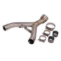 slip on motorcycle exhuast mid link pipe delete catalyst stainless steel exhaust system for kawasaki z1000 2010 2020