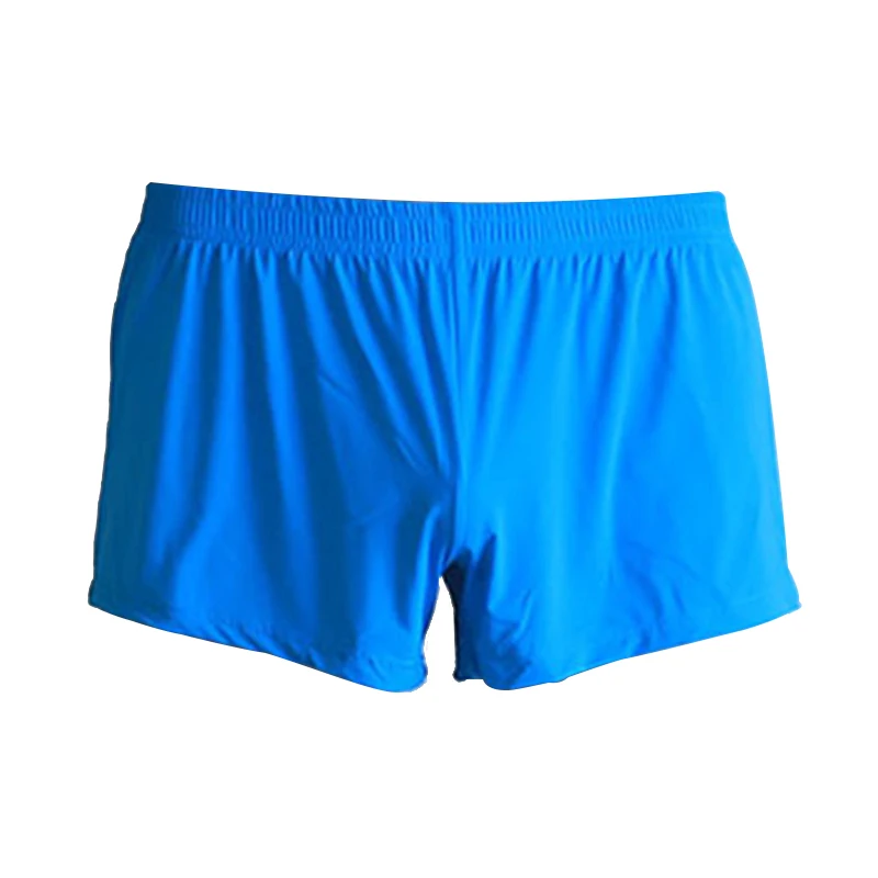 Для мужчин трусы боксеры из Ice Silk Мужские Шорты для купания сексуальные средняя