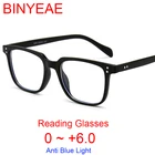 Очки Мужские квадратные, антибликовые, с прозрачными линзами, с заклепками