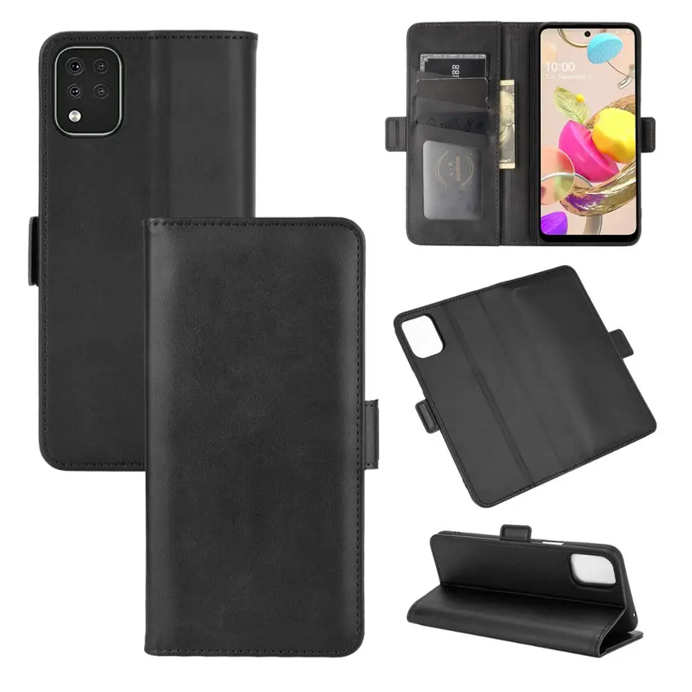 

Case For LG K42 Leather Wallet Flip Cover Vintage Magnet Phone Case For LG K42
