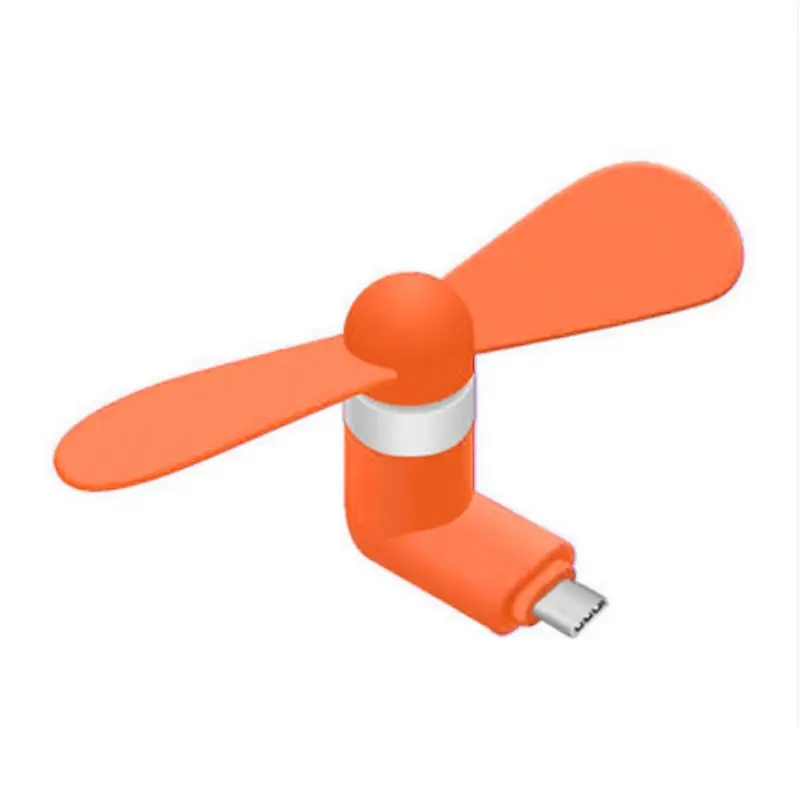 Портативный охлаждающий вентилятор Micro USB с двумя листьями для смартфонов IOS Android |
