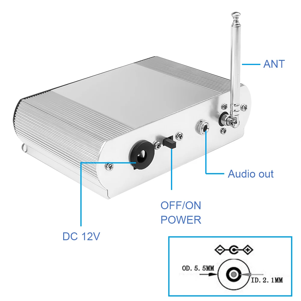 Плата Bluetooth декодера KEBIDU с алюминиевым корпусом 12 В Поддержка USB/TF/FM|MP3-плееры| |