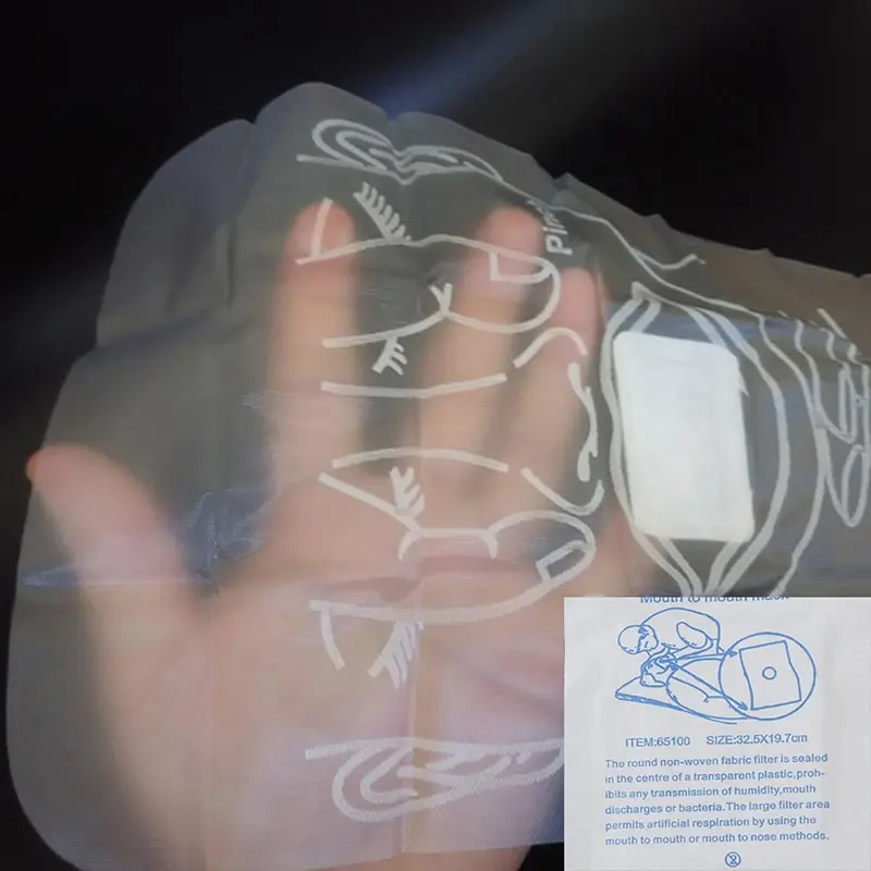 10 шт. прозрачная маска для лица PE одноразовая сумка тренировок аптечка спасения