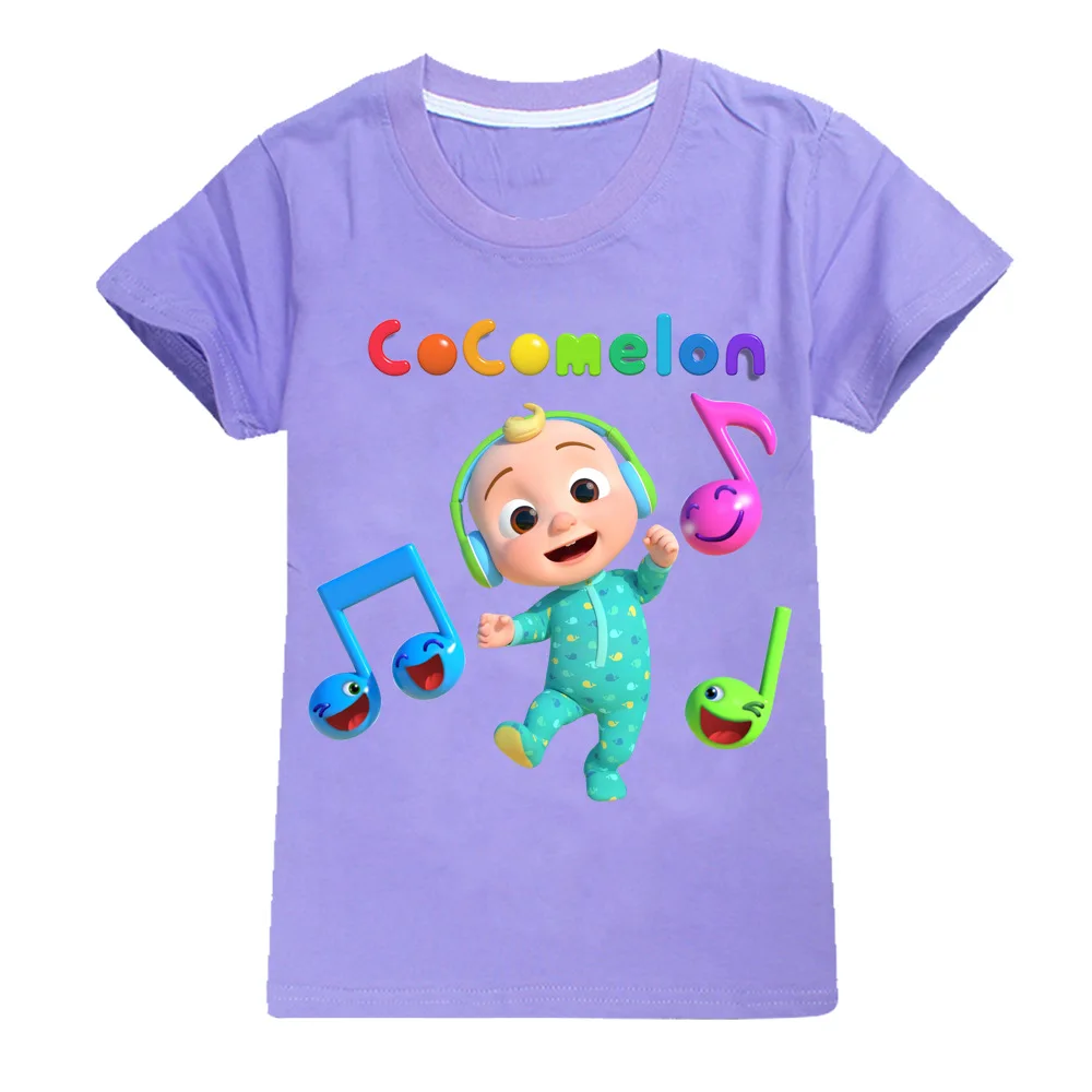 

Kids Summer Clothes Baby Boys Girls Cocomelon T-shirt Cotton Tshirt Fashion Top Tees Baby Children Short Sleeve Cartoon Clothing