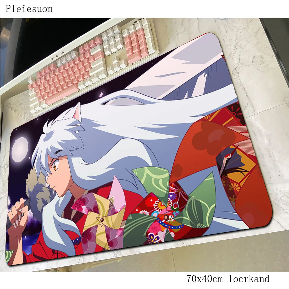 

inuyasha mouse pad 700x400x4mm mousepads home best gaming mousepad gamer Popular large personalized mouse pads keyboard pc pad