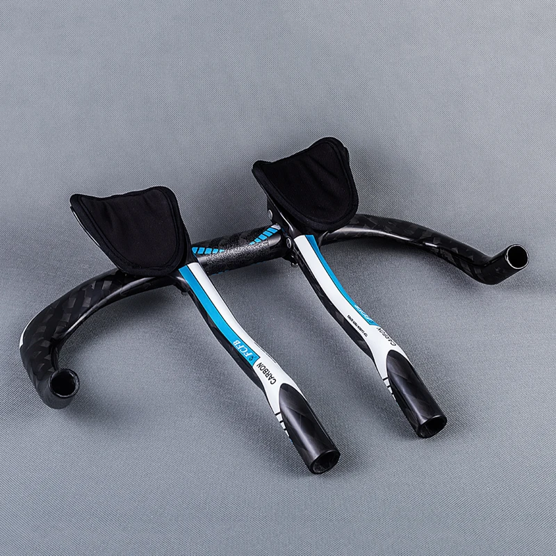 

FCFB Road Bike Full 12k Carbon Travel Cycling Aero Bar Bicycle TT Handlebars Rest Handlebar