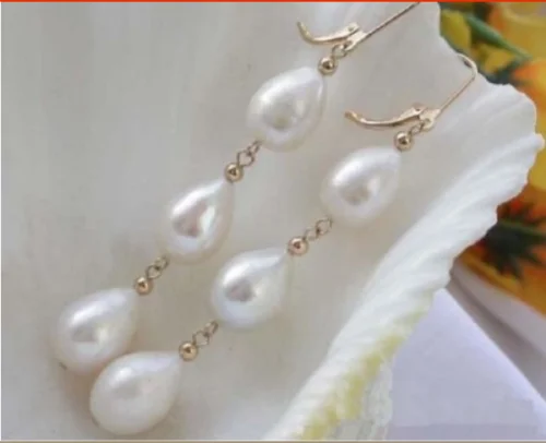 

fashion genuine 9-10mm Akoya pearl earrings for women jewelry