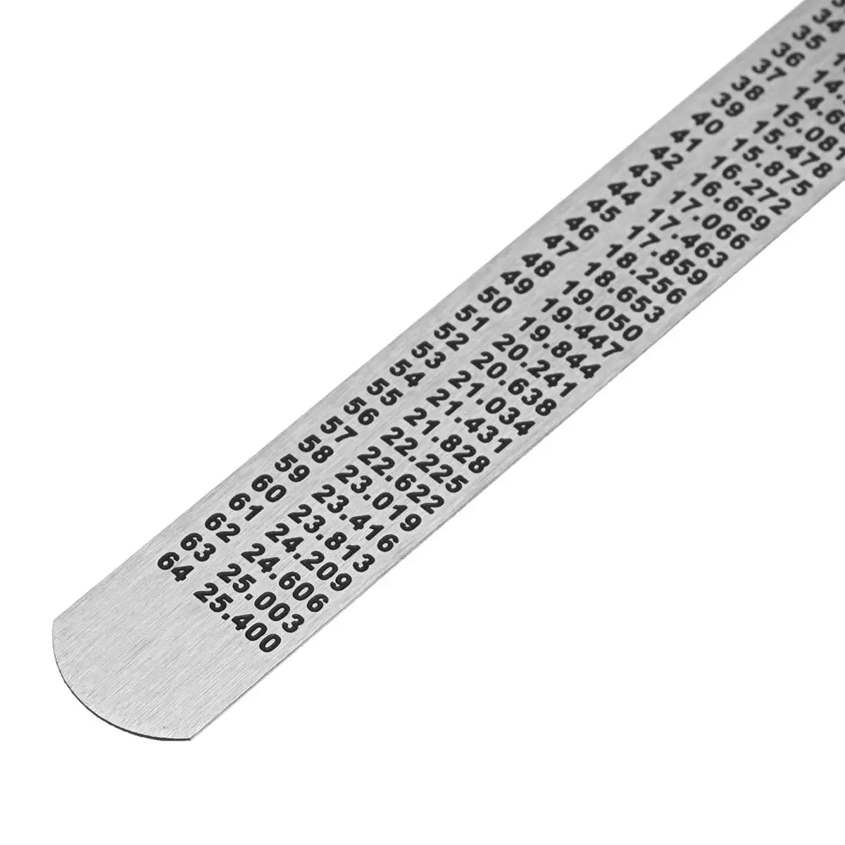 

Gauge 6" 0-150mm Stainless Steel Standard Rule Depth Length Scale Marking Measuring Tool With Detachable Clip Easy to Use/Carry
