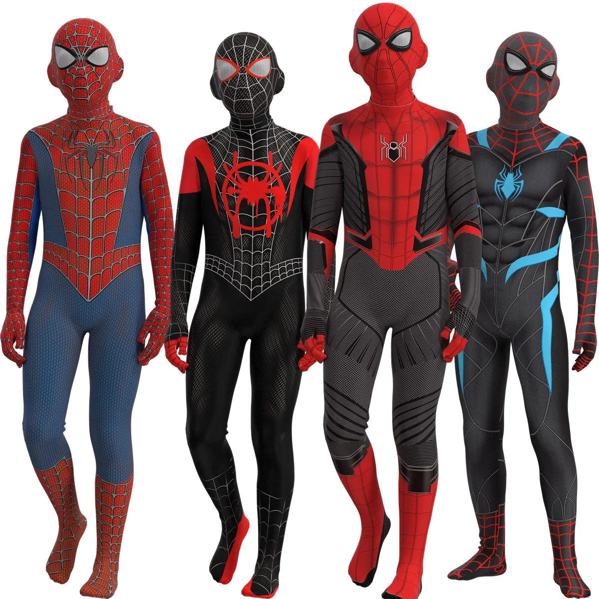 Костюм супергероя колготки Детский комбинезон Zentai из спандекса для косплея на