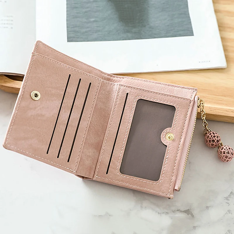 

Fashion Wallet Cute Female Purse Clutch Luxury Short Leather Wallets For Women Zipper Female Money Bags