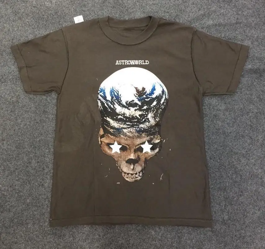 Футболка 19SS ASTROWORLD RAVIS со Скоттом стоп Трина быть богом Двусторонняя одежда Astroworld