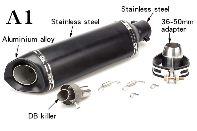 51 мм Впускной Универсальный выхлопной глушитель мотоцикла модифицированный для