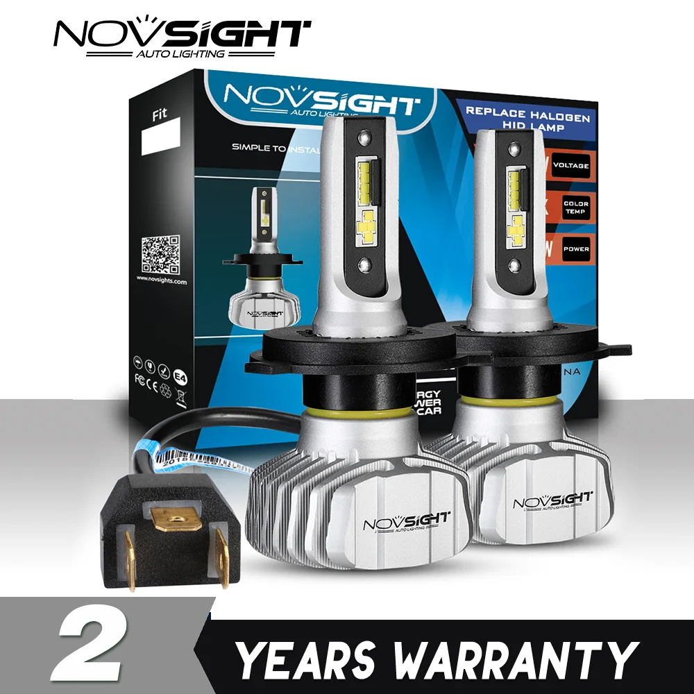 

Автомобильные фары головного света NOVSIGHT, цоколь H4, дальний/ближний свет, светодиодные лампы H7, H1, H3, H8, H9, H11, H13 9005, 9006, 9007, м