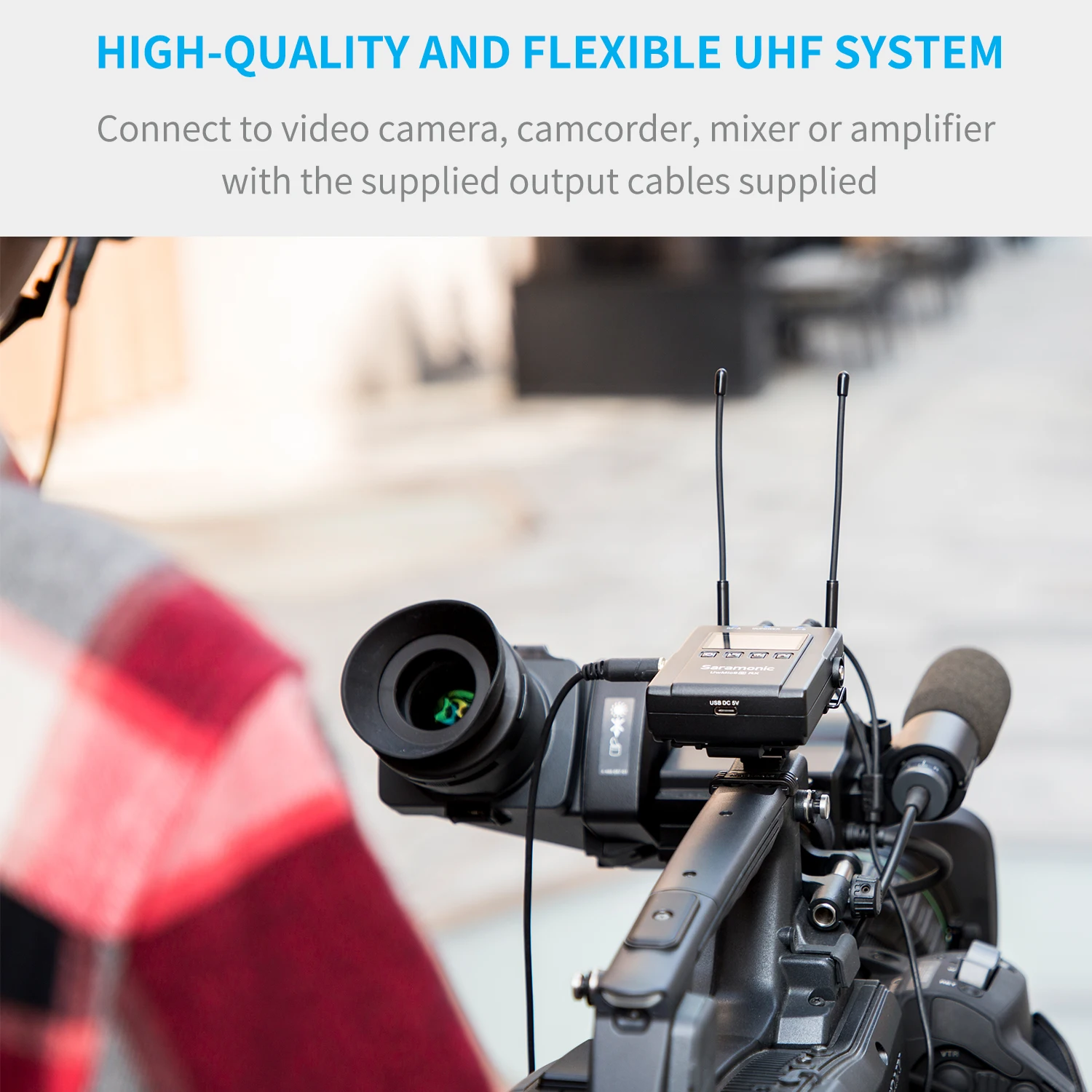 Saramonic UwMic9S Kit1/2 UHF 96 каналов конденсаторный беспроводной петличный микрофон для DSLR