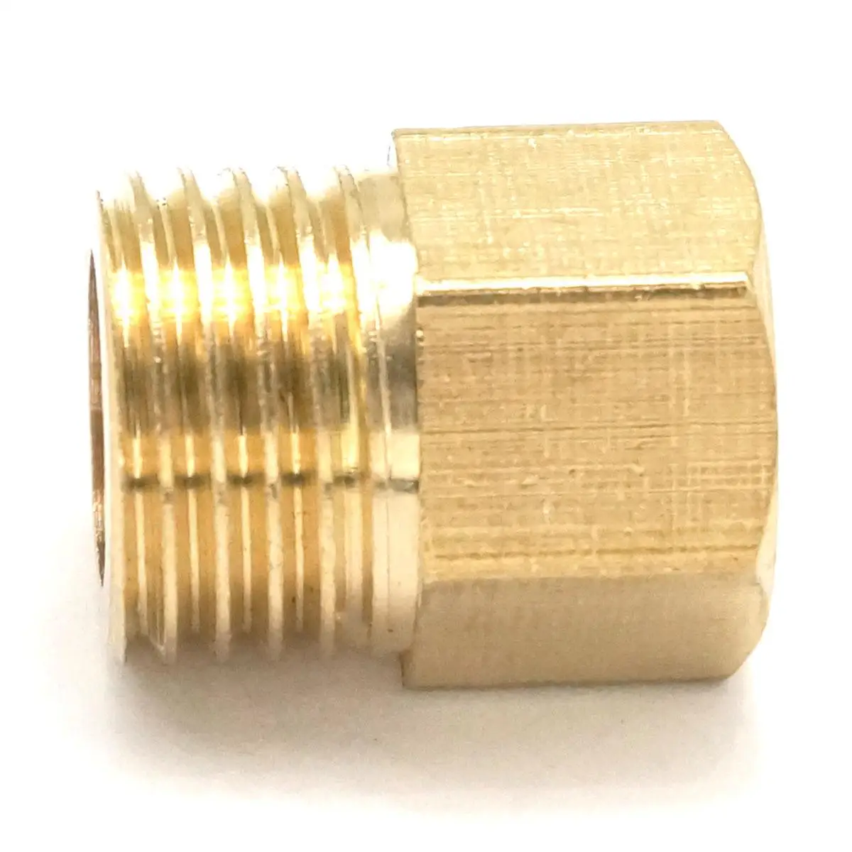 2PCS Brass Reducer Hex Head M8x1mm Female to 1/4&quot BSP Male Reducing Bush Adapter Fitting for Pressure Gauge | Обустройство дома