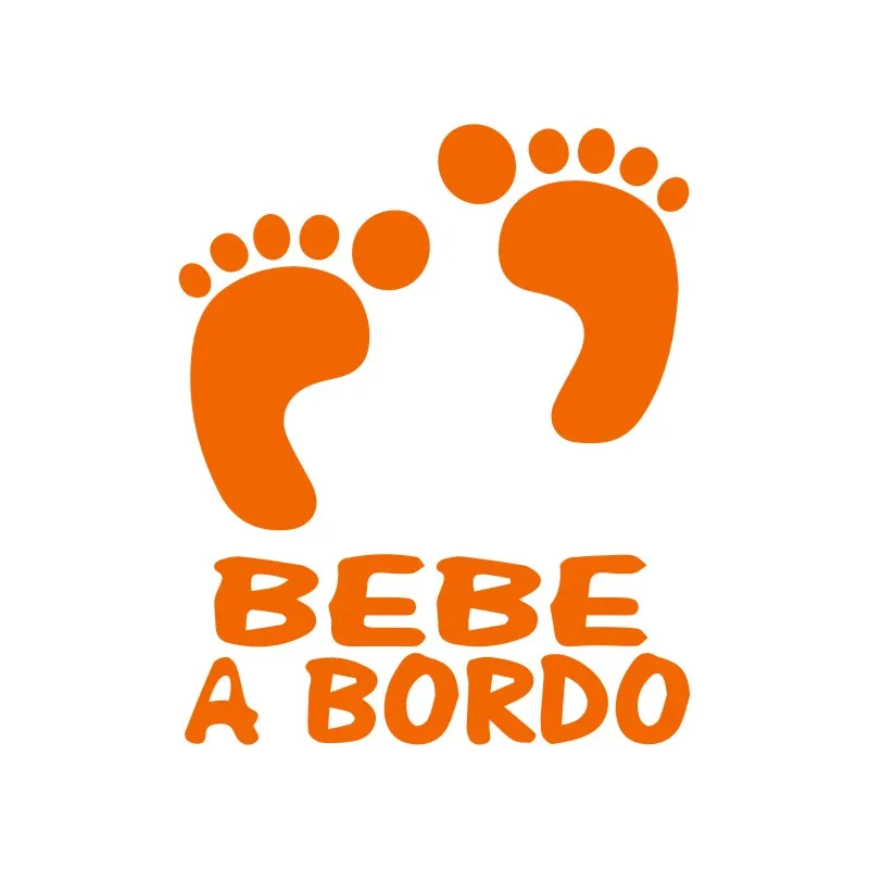 Виниловые наклейки и для кузова автомобиля EARLFAMILY 10 5X12 7 см BEBE A BORDO Стайлинг