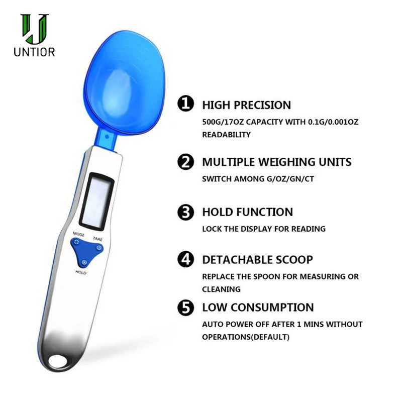 Портативные цифровые кухонные весы UNTIOR с ЖК-дисплеем точность 500 г/0 1 г