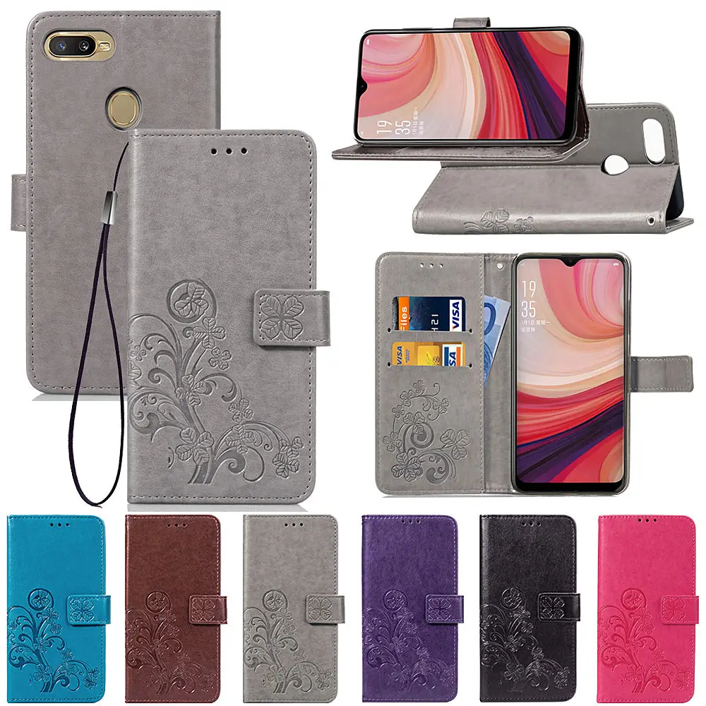 Роскошный флип Кошелек из искусственной кожи чехол для телефона OPPO A7 Сумка с