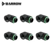 G1/4 90 Degree Rotary Hard Tube Fitting Adapter Rotating 90 degrees water cooling Adaptors 4pcs/lot or 6pcs/lot