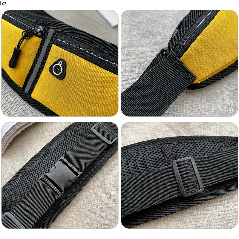 

Unisex Sports Running Phone Bags Waterproof Belt Bag Women Canvas Waist Bag Portable Men Gym Cycling Pack Bag Running Chest Bags