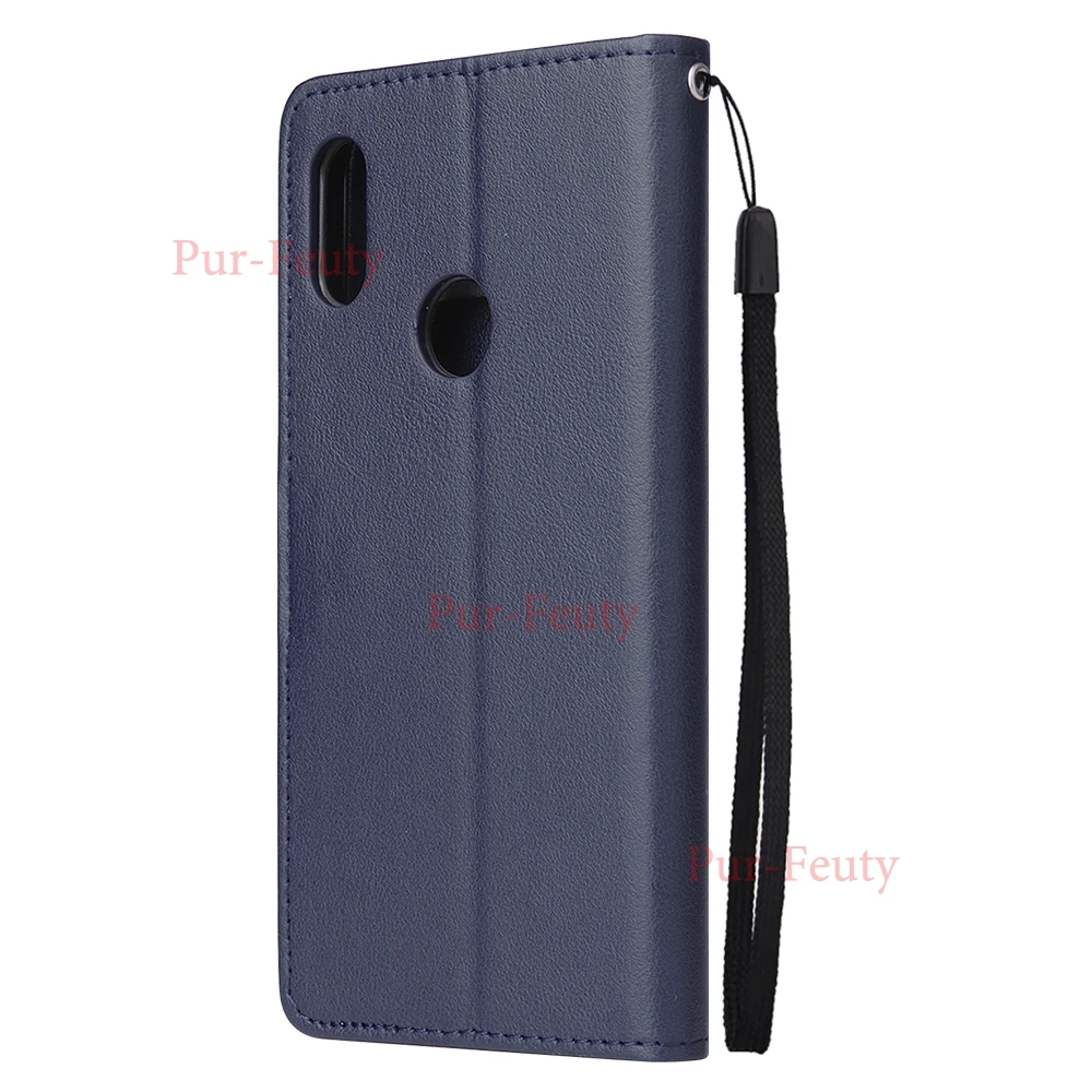 Кожаный чехол для Huawei Y6 Prime 2019 дюйма классический однотонный кошелек Модный