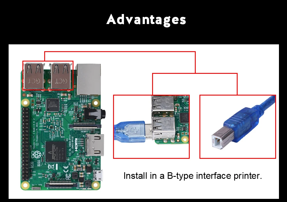 Осьминожка для Raspberry Pi 3 Model B, макетная плата, наборы с адаптером питания для камеры Ender 3, 3D-принтер Raspberry Pi 3B