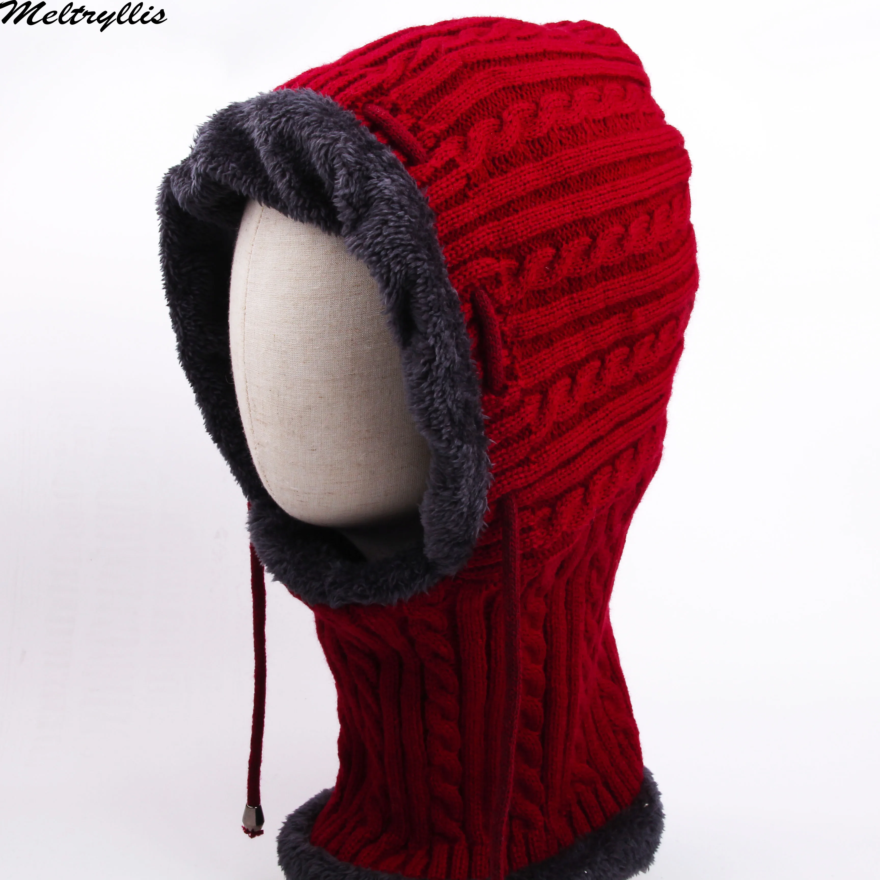 Meltryllis новая зимняя вязаная шапка бини Мужская Beany Skullies Beanies Зимние шапки для