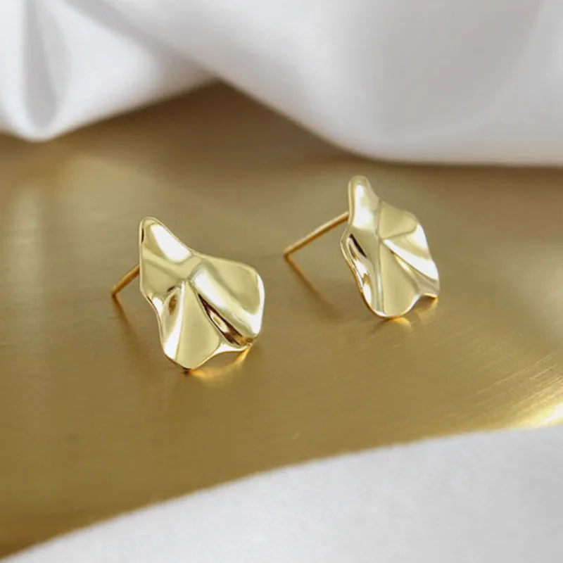 S'STEEL Irregular Stud Earrings For Women 925 Sterling Silver Minimalist Earring Regalos Para Mujer Brincos As Mulheres | Украшения и