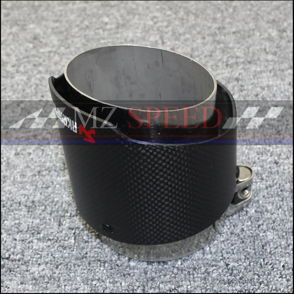 1 шт длинный 120 мм матовый+ нержавеющая сталь Akrapovic глушитель Концевая труба выхлопной трубы глушитель для универсальных углеродных наконечников