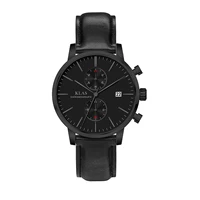 leather belt 20 0 x 20 0 mm buckle black atmospheric luxury menswear quartz watch klas brand