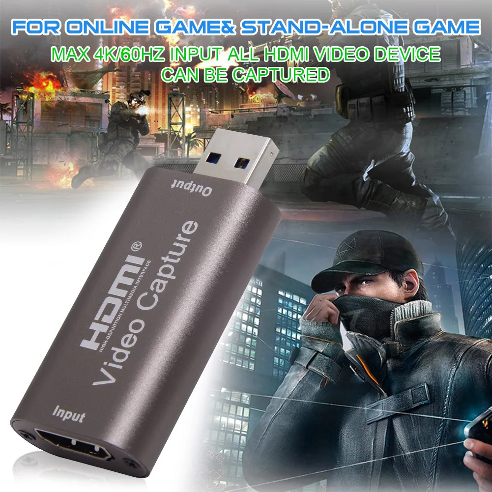 

1080p 30fps Video Capture Device HDMI-compatible Disk USB3.0 Video Recorder Adapter HDMI-compatible video capture card