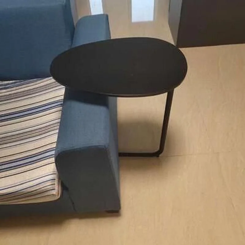 Простой современный боковой столик JOYLIVE, железный арт, диван, угловой стол, прикроватный столик для ленивых, для чтения, овальный журнальный ... от AliExpress WW