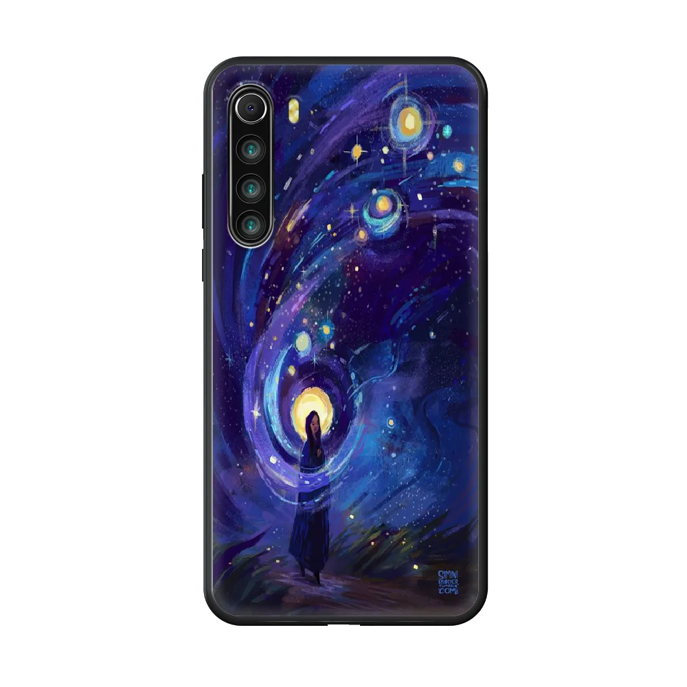 

Art Painting Phone case For Xiaomi Redmi Note 8T 8 9 7 7A 8 8A 4 5 9S Pro black funda fashion prime pretty waterproof painting